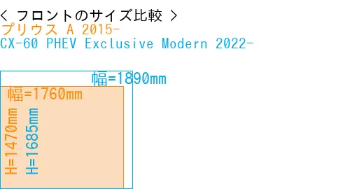 #プリウス A 2015- + CX-60 PHEV Exclusive Modern 2022-